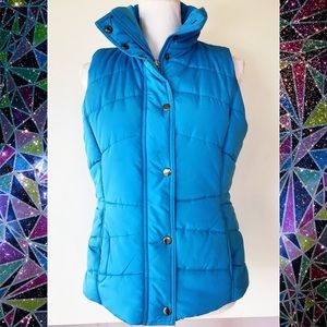 New York & Co. Puffer Vest Full ZIP Snap Closure